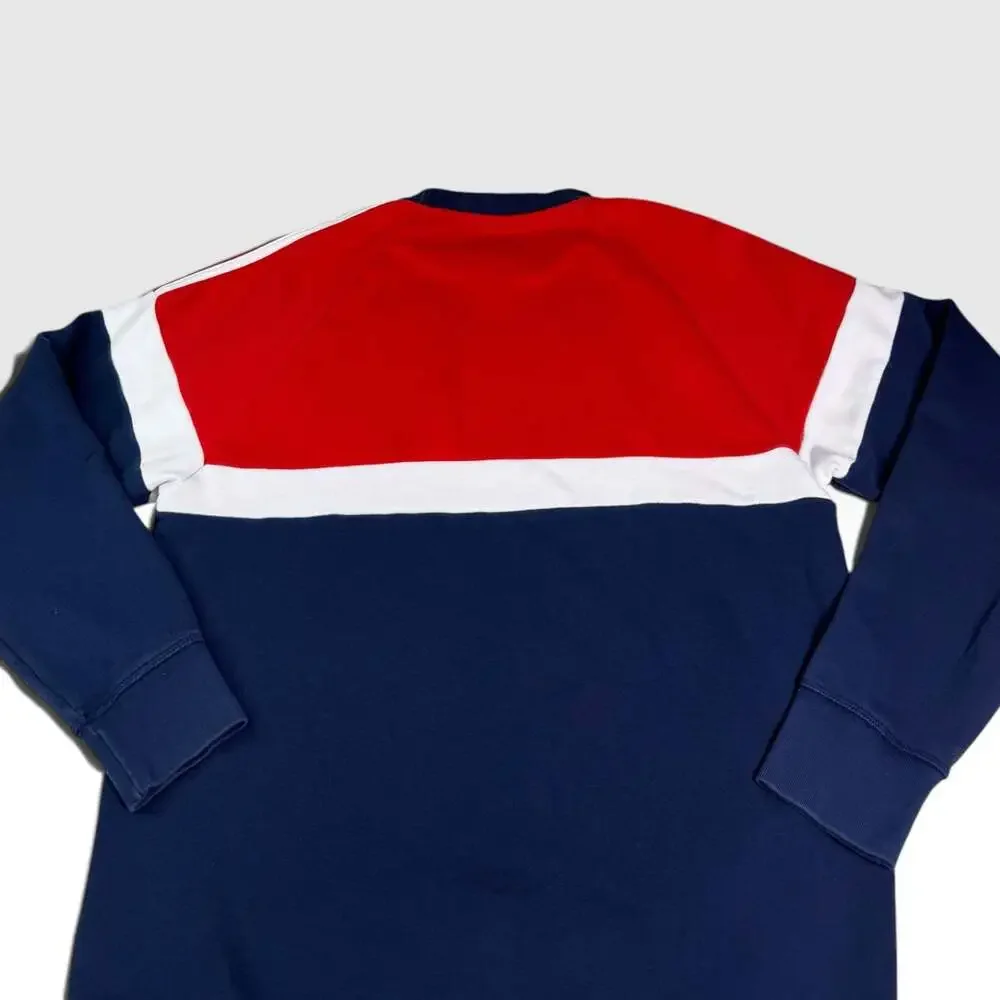 Vintage Adidas Originals Trefoil Colorblock 3 Stripe Crewneck Sweatshirt M
